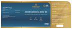 Navico Health Ashwagandha KSM-66 supplement label on a blue and gold background