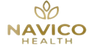 Navico Health logo in gold on a white background